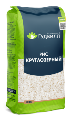 Гудвилл Крупа 800г Рис круглозерный