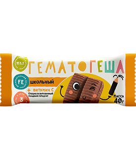 ГЕМАТОГЕША Гематоген 40г школьный