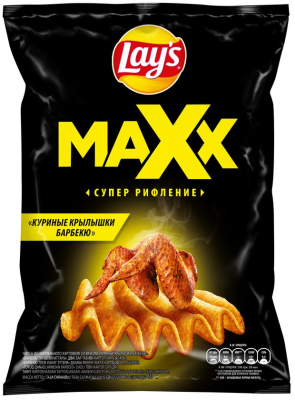 Лейз Чипсы 100г Макс Куриные крылышки барбекю ДСП