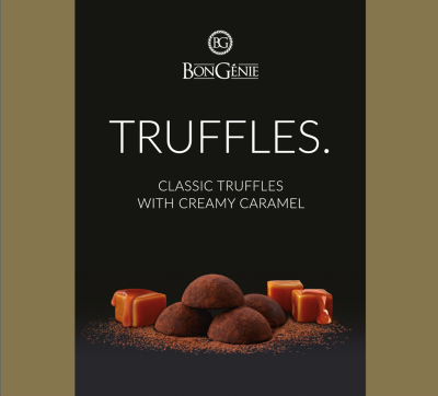 Бонжени Конфеты 120г  трюфели со сливочно-кремовой карамелью